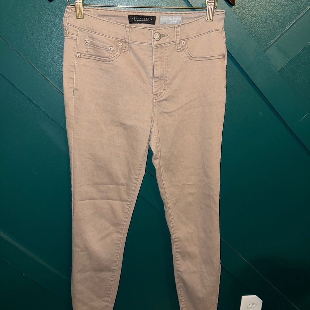 Aeropostale Women's Beige Skinny Jeans